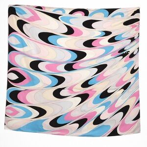 Vintage Multicolor Swirl Scarf